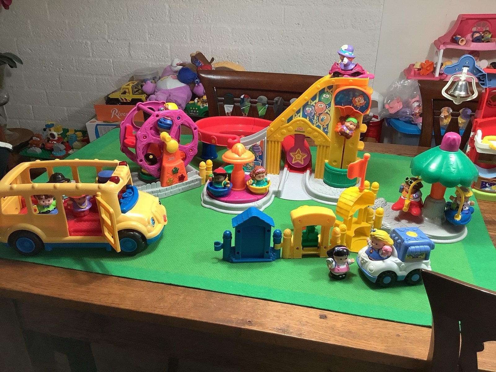 Fisher Price Little People Attractiepark/Kermis, Ophalen of Verzenden, Zo goed als nieuw, Overige typen, Met licht
