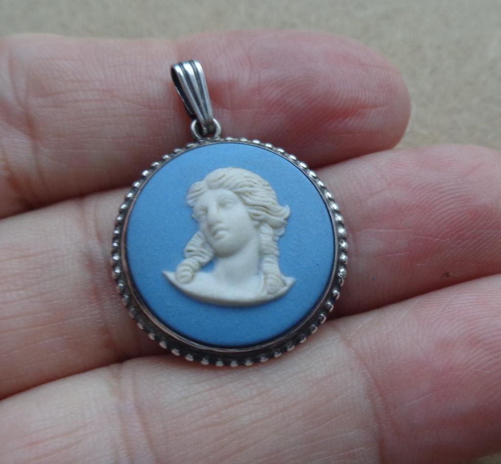 zilveren wedgwood hanger Aphrodite cameo [355], Verzenden, Zo goed als nieuw, Zilver, Zilver