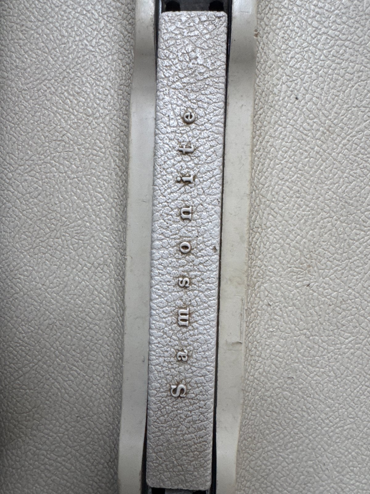 Vintage Samsonite Koffer - Beige Hard Kunststof, Gebruikt, 50 tot 60 cm, Hard kunststof, Slot
