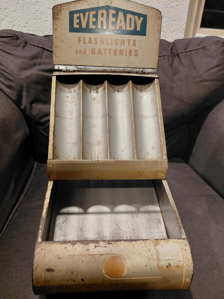 Vintage Eveready displayrek uit de jaren '30/'40, Ophalen of Verzenden