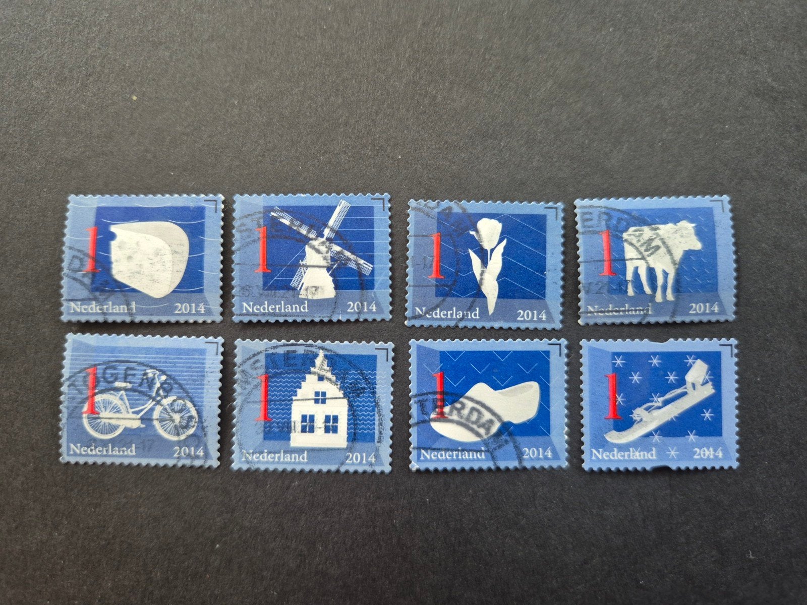 Nederland 2014 Nederlandse iconen 8 van de 10, Ophalen of Verzenden, Gestempeld
