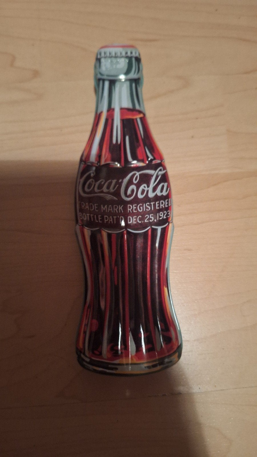Coca-Cola balpen in flesvormige blikken doos, Ophalen, Nieuw