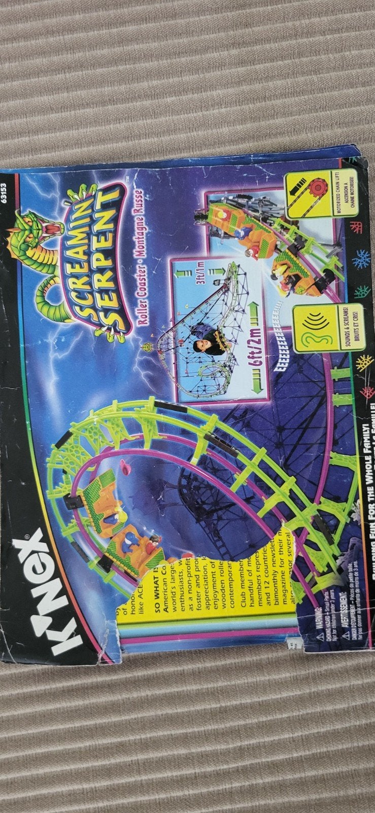 K'NEX achtbanen. En nog veel meer K'NEX., Ophalen, Gebruikt, Inclusief doos, Losse stenen