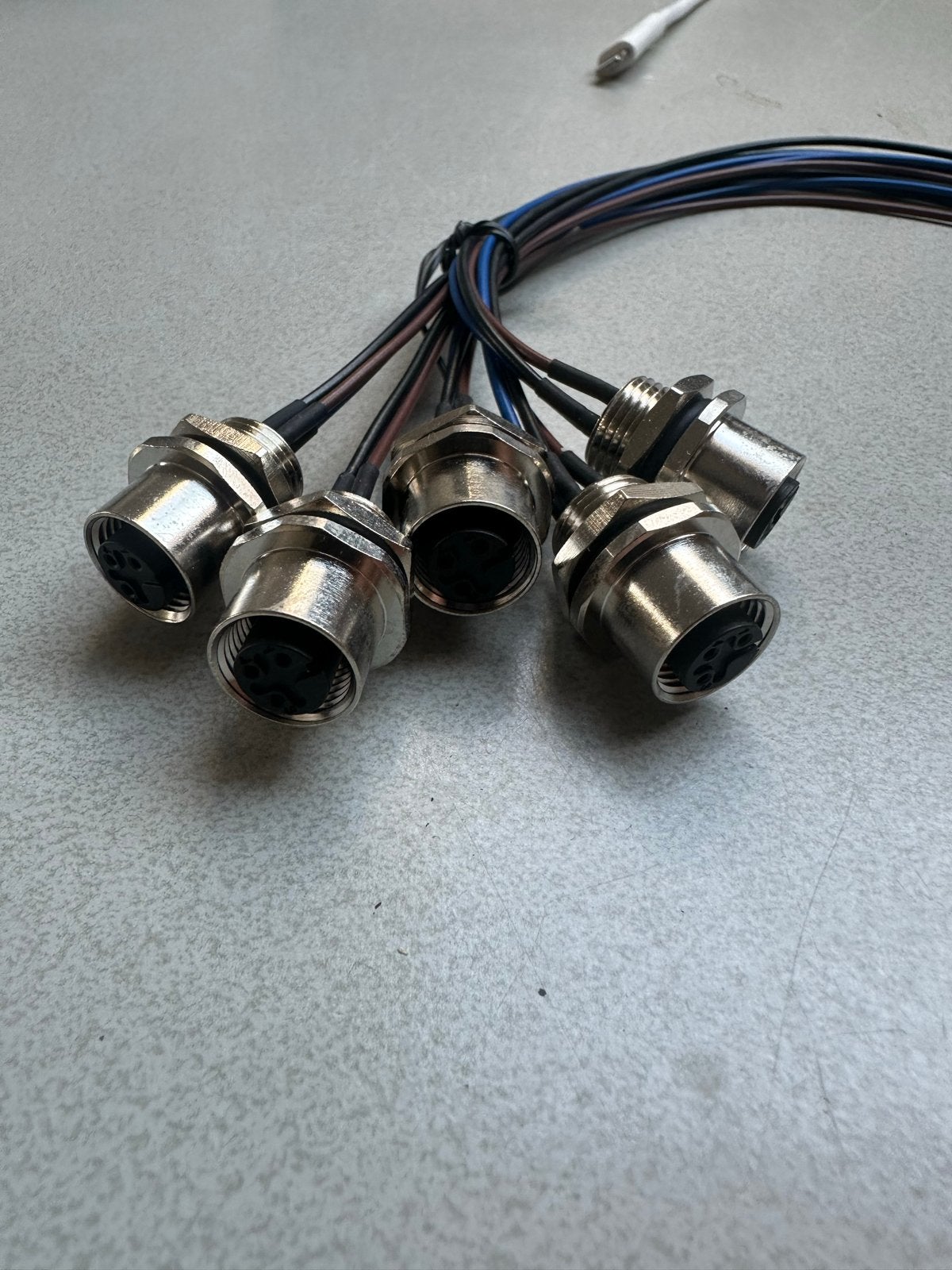 M12 Fenale Connector 3-pins met Kabel 5x, Ophalen of Verzenden, Nieuw, Inbouw, Universeel