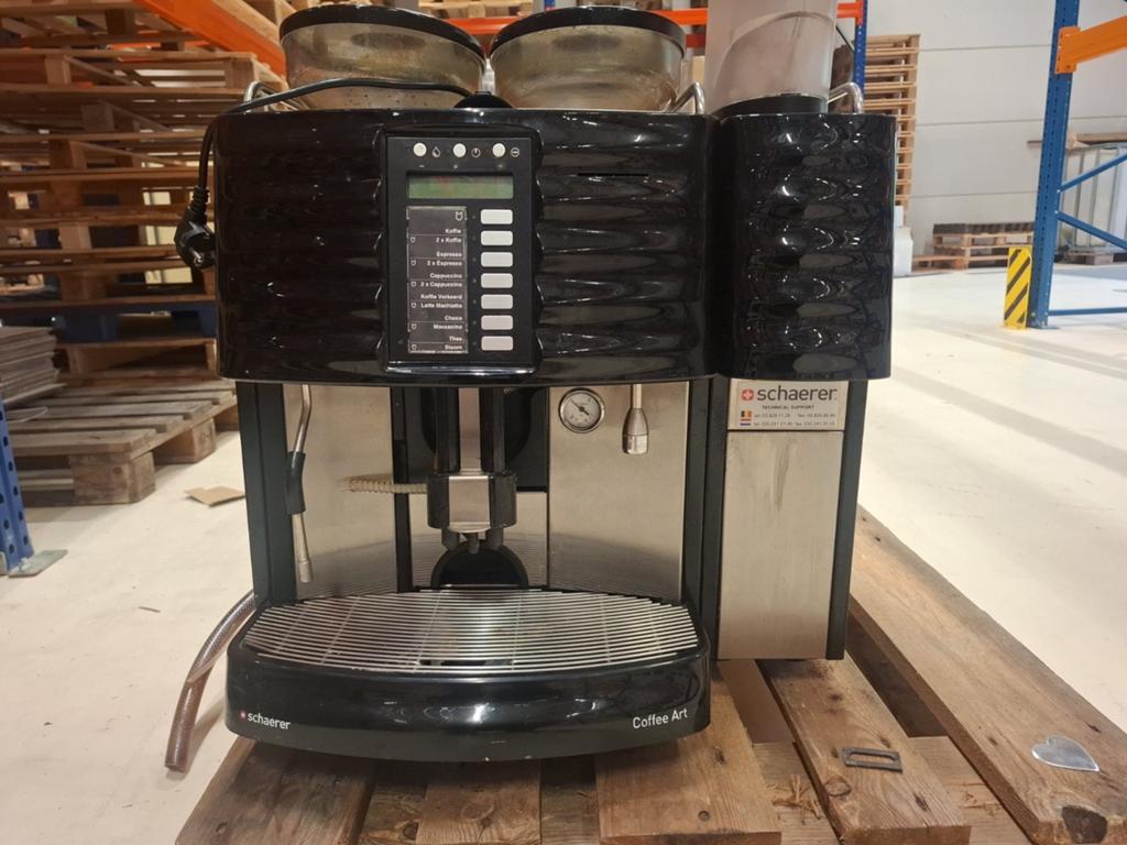 Schaerer Coffee Art Koffiemachine met Koelkast, Stoompijpje, Gebruikt, 10 kopjes of meer, Koffiemachine