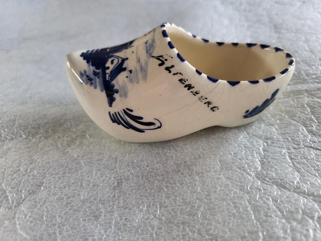 Delfts blauw klompje Altenberg souvenir, Antiek en Kunst, Ophalen