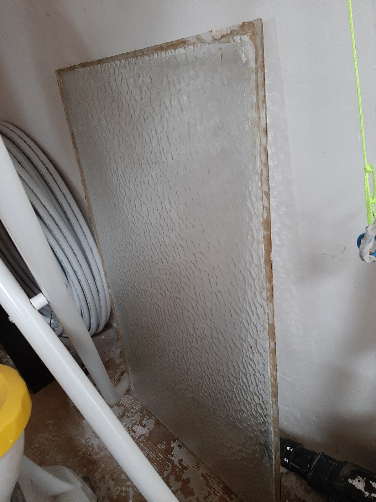 Bovenlicht glas met structuur, Doe-het-zelf en Verbouw, Ophalen, Gebruikt, Minder dan 80 cm, Minder dan 80 cm