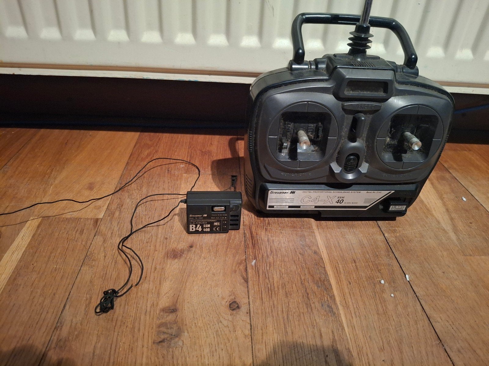 Graupner JR C4-X 40 RC zender met ontvanger, Ophalen of Verzenden, Gebruikt
