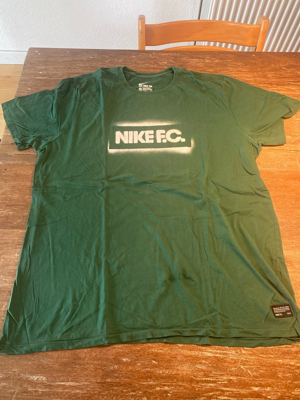 Nike FC T-shirt Groen - Maat XXL, Ophalen of Verzenden, Gedragen, Overige maten, Groen