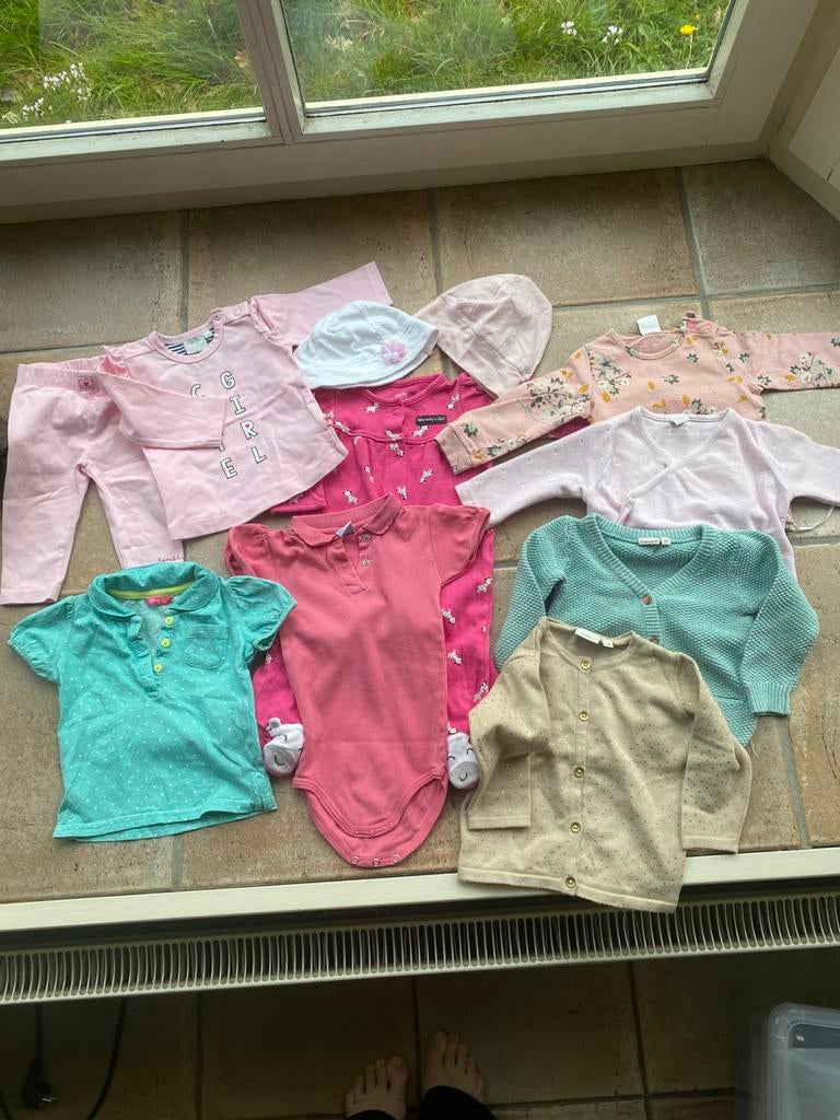 Zomer kledingpakket baby meisje 56- 74, Ophalen of Verzenden, Zo goed als nieuw, Maat 62