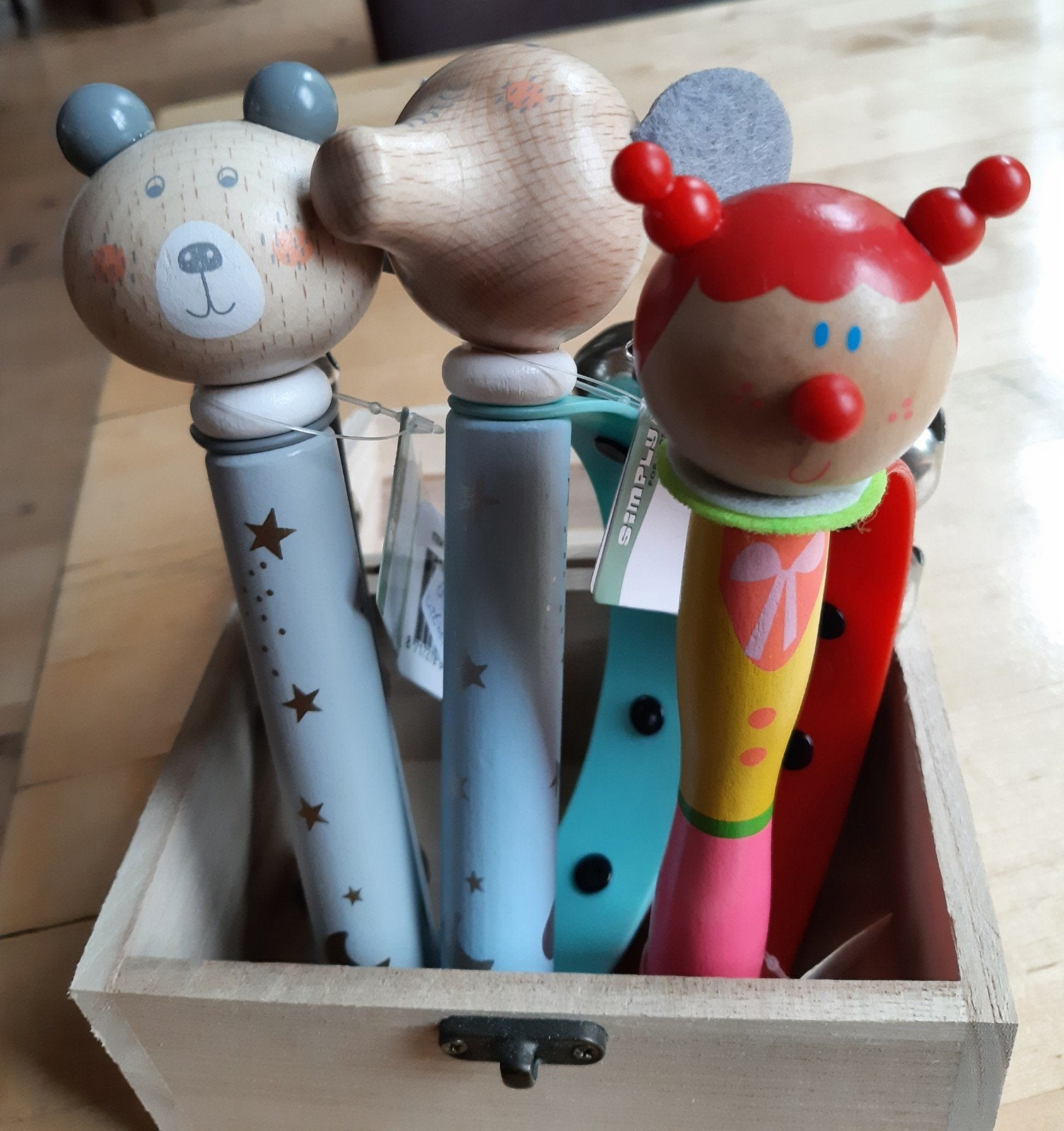 Enig cadeau bellen handvaten beertje, olifant of popje, Ophalen of Verzenden, Nieuw, Ontdekken, Met geluid