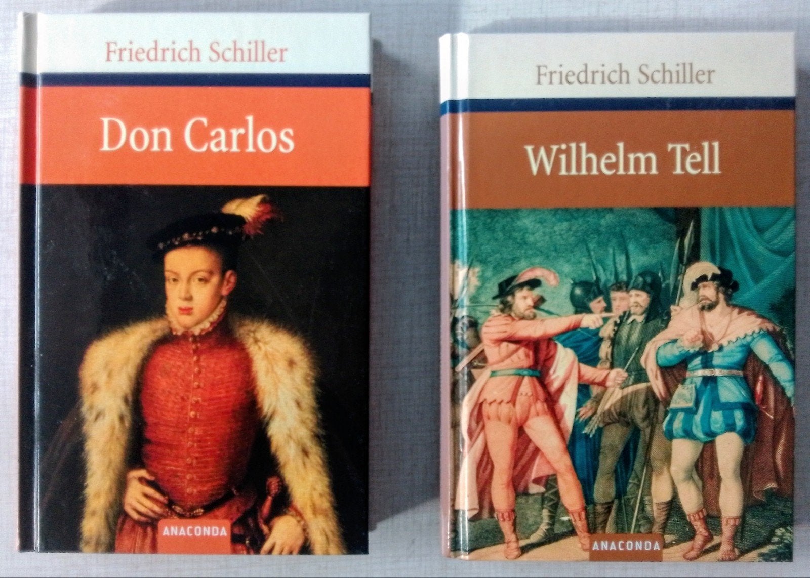 Friedrich Schiller: Don Carlos & Wilhelm Tell (2 boeken), Boeken, Europa overig, Ophalen of Verzenden, Zo goed als nieuw, Friedrich Schiller