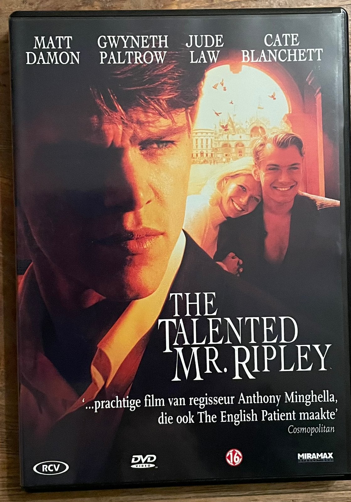 DVD The talented mr Ripley, Alle leeftijden, Ophalen of Verzenden, Zo goed als nieuw, Detective en Krimi