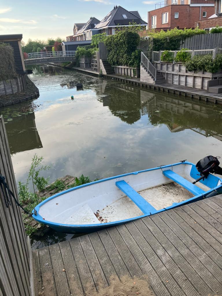 Leuk bootje met 6 pk mercury tweetakt buitenboordmotor, Watersport en Boten, Ophalen, Overige merken, Gebruikt, Tot 10 pk