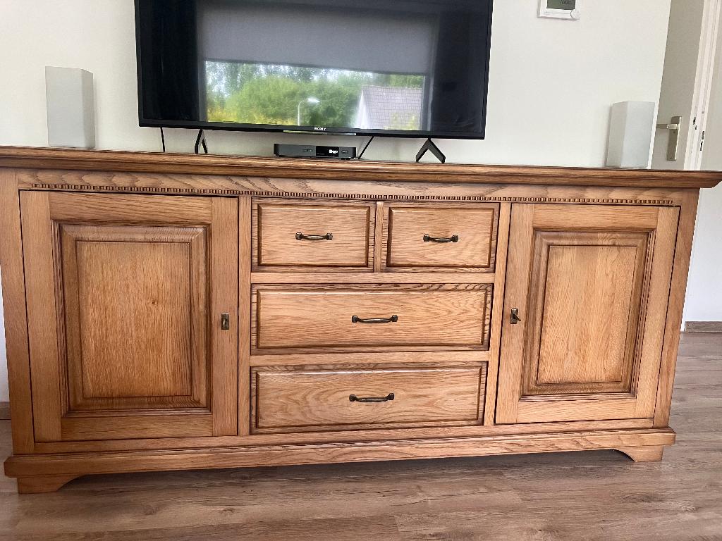 dressoir, Huis en Inrichting, Kasten | Dressoirs, Ophalen, Gebruikt, Met deur(en), Eikenhout