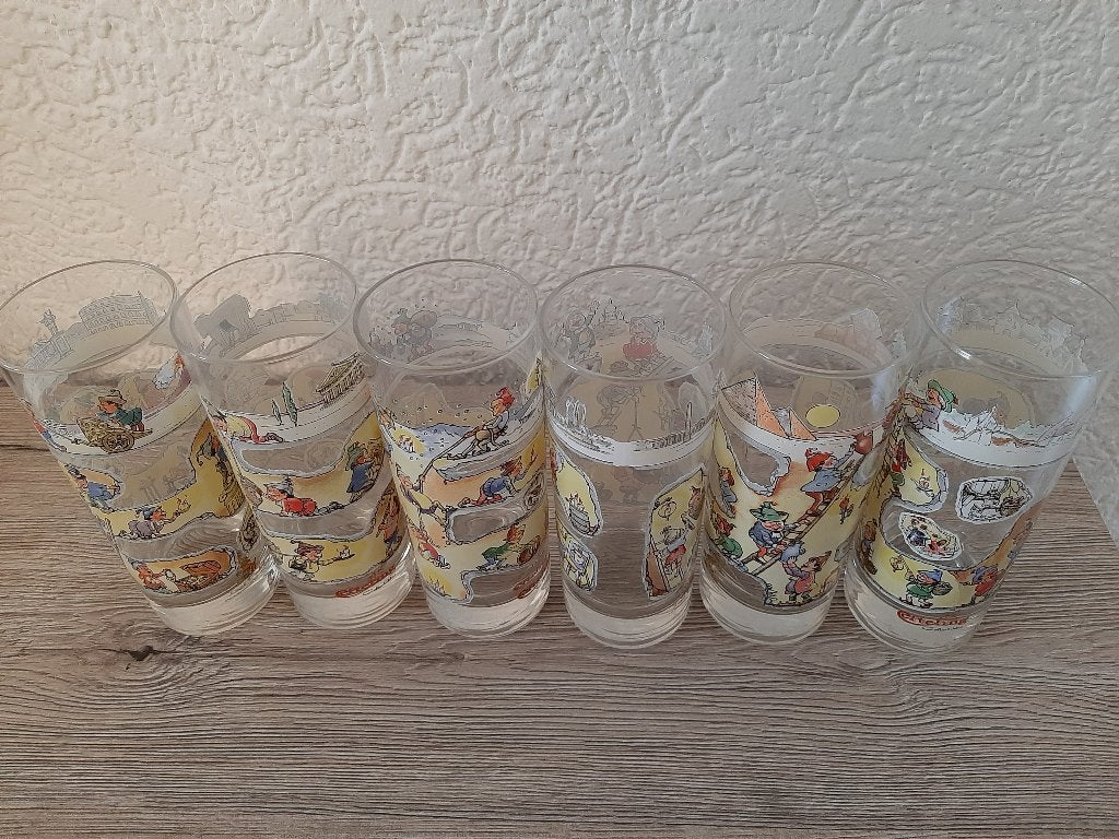 laven efteling longdrinkglazen, Ophalen of Verzenden, Zo goed als nieuw, Beeldje of Poppetje