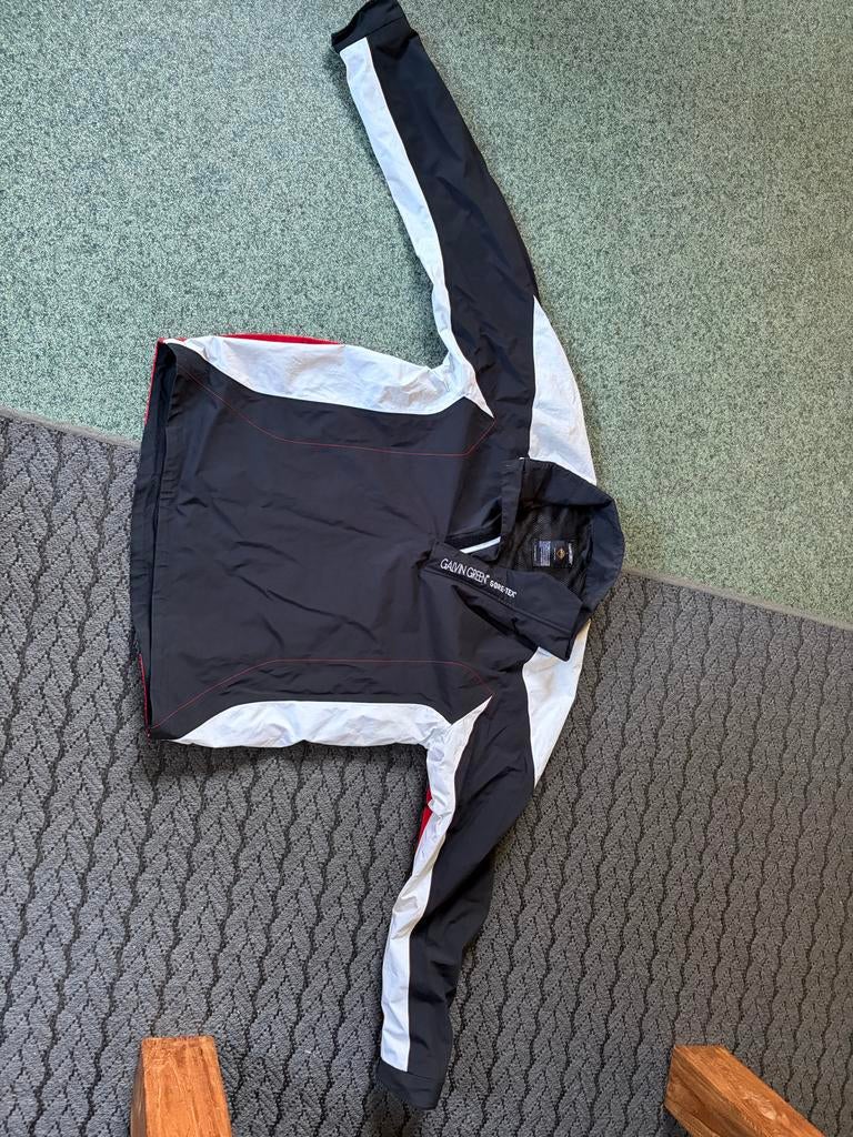 Galvin Green Gore-Tex Golf Regenjas Wit-Rood-Zwart Maat L, Sport en Fitness, Golf, Ophalen of Verzenden, Gebruikt, Kleding, Overige merken