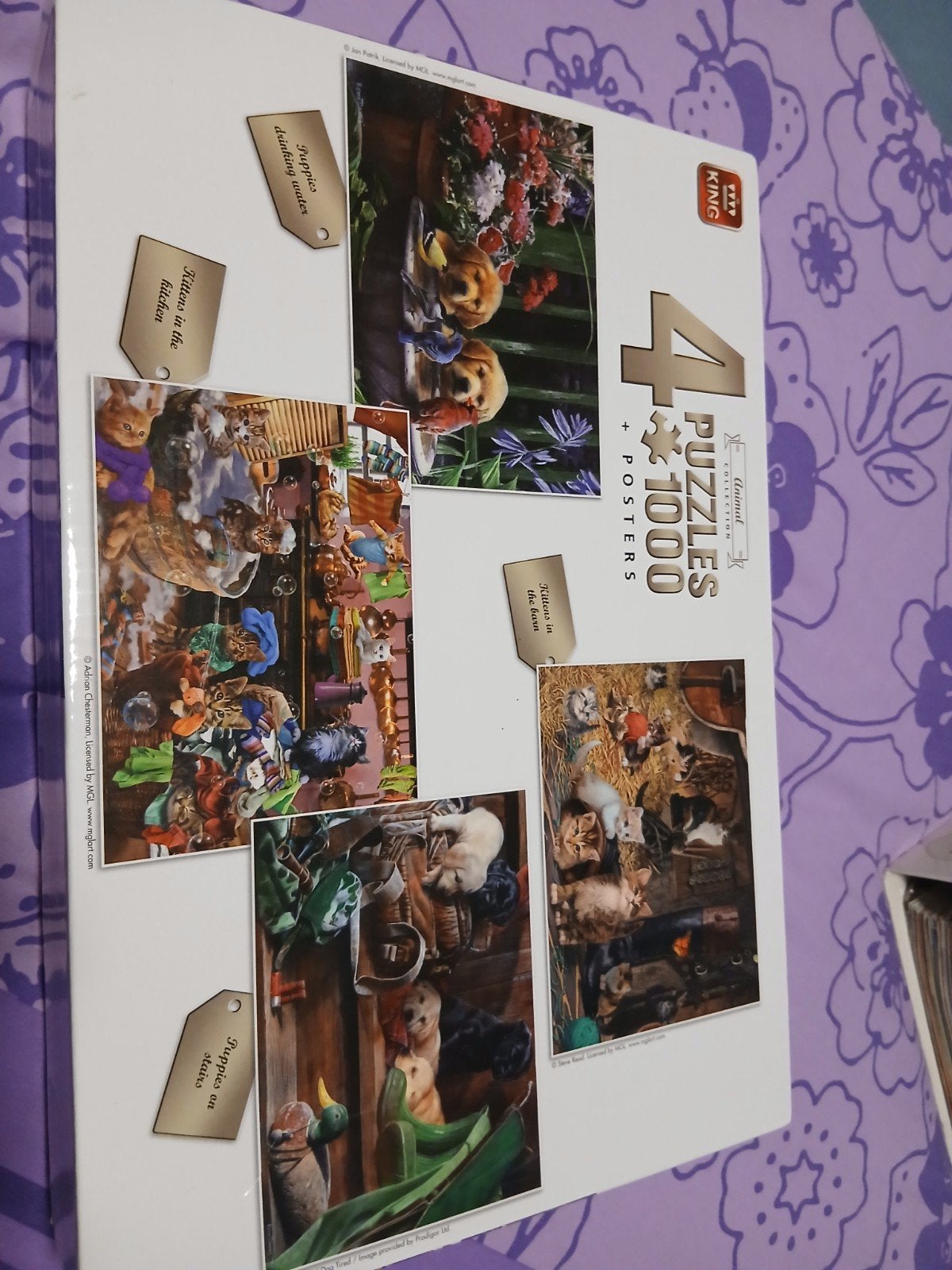 2 Hondenpuzzels 1000 stukjes - Nieuw in gesealde zakken, Ophalen, 500 t/m 1500 stukjes, Nieuw, Legpuzzel