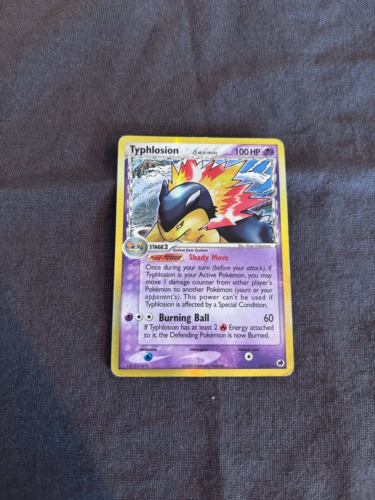 Pokémon Kaart: Typhlosion Delta Species Holo (EX Dragon Fron, Hobby en Vrije tijd, Verzamelkaartspellen | Pokémon, Ophalen of Verzenden