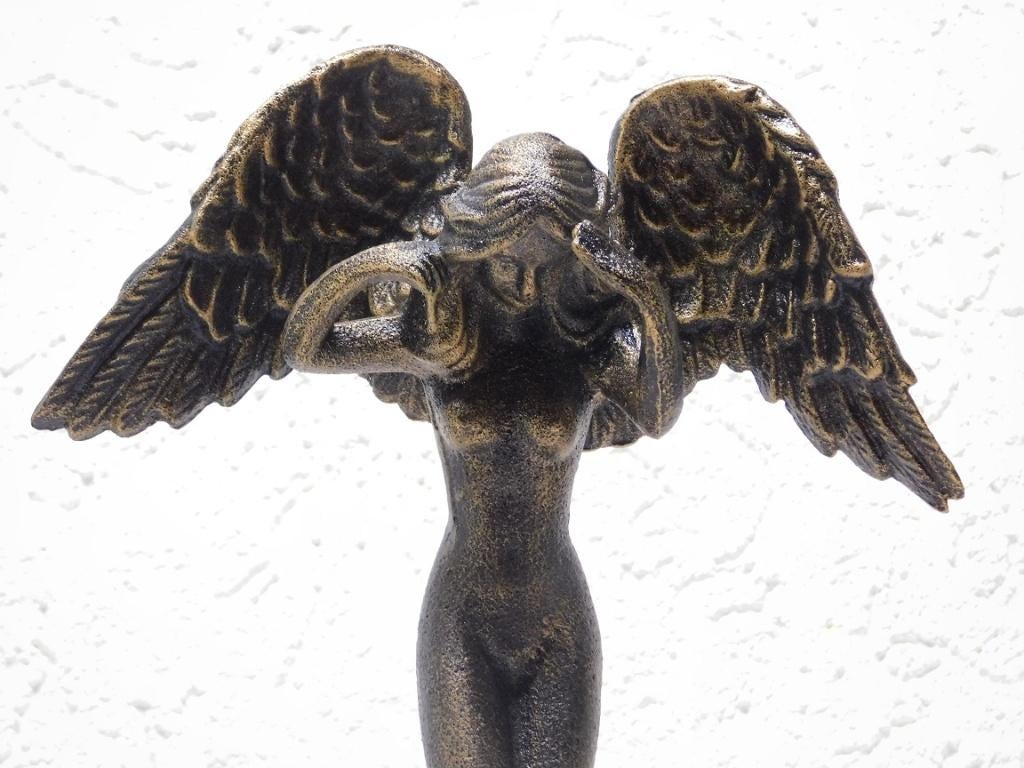 Beeld Naakte Engel - 38 cm - Gietijzer, Antiek en Kunst, Curiosa en Brocante, Ophalen of Verzenden