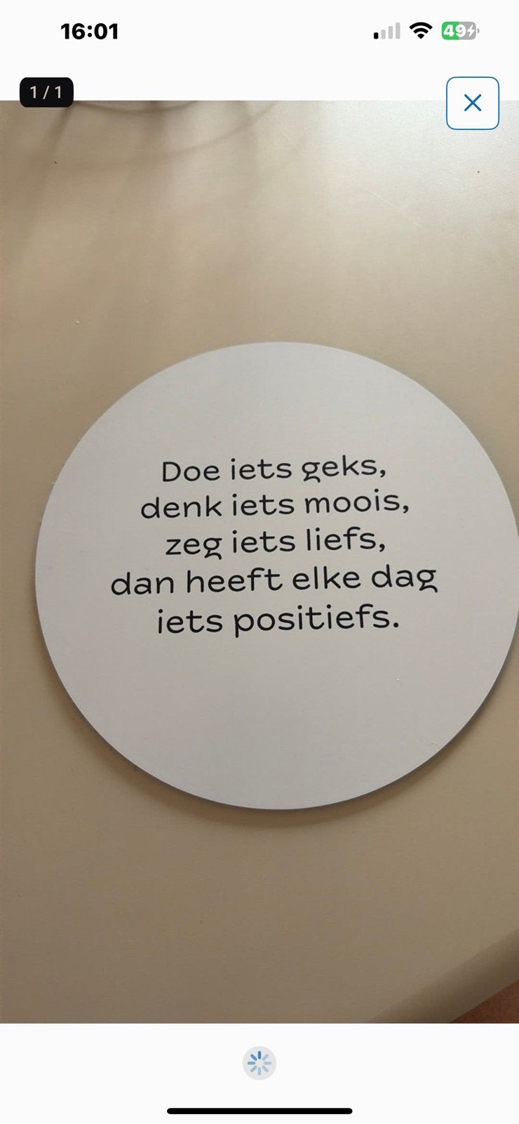 Wandbord, Ophalen of Verzenden, Nieuw