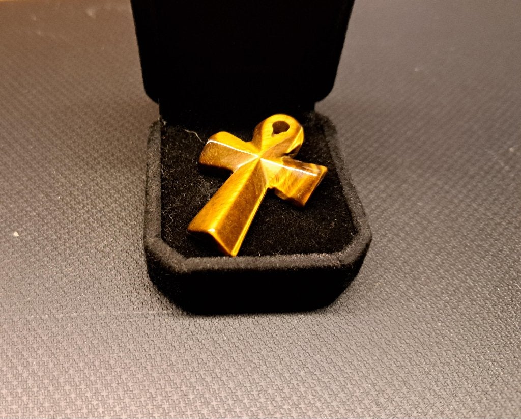 Mooie hanger van tijgeroog, Overige kleuren, Verzenden, Nieuw, Steen of Mineraal