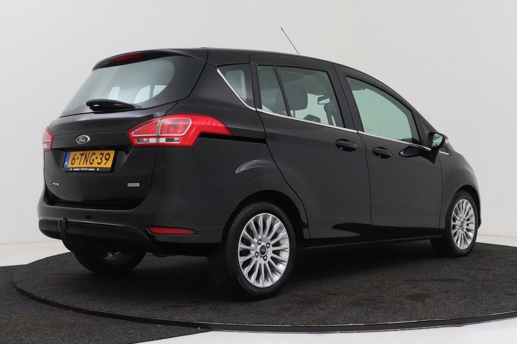 Ford B-Max 1.0 EcoBoost Titanium | Trekhaak | Camera | Org N, Auto's, Ford, Voorwielaandrijving, Euro 5, Gebruikt, Zwart