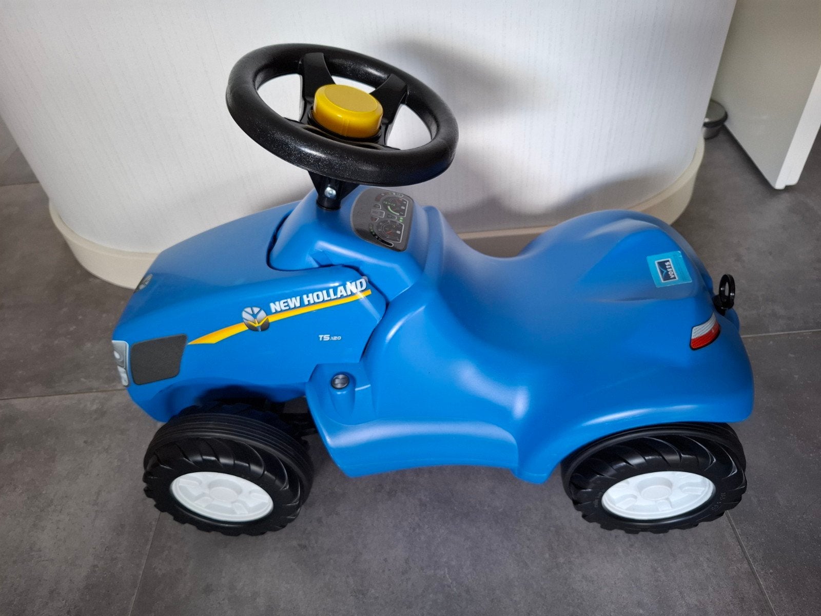 Blauwe New Holland loopauto voor kinderen, Ophalen, Gebruikt, Loopvoertuig