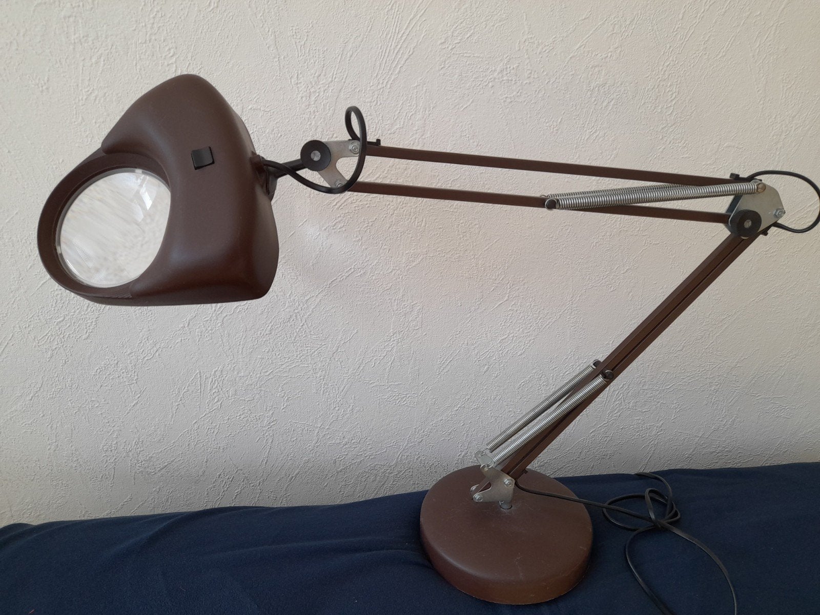 Bureaulamp loeplamp werklamp retro, Huis en Inrichting, Lampen | Tafellampen, Ophalen, Bureaulamp