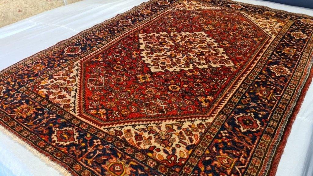 Perzisch tapijt Hamadan 210 x146/Kleed/Kelim/Oosterse/Loper, 100 tot 150 cm, Www.simatapijten.nl, Ophalen of Verzenden, 150 tot 200 cm