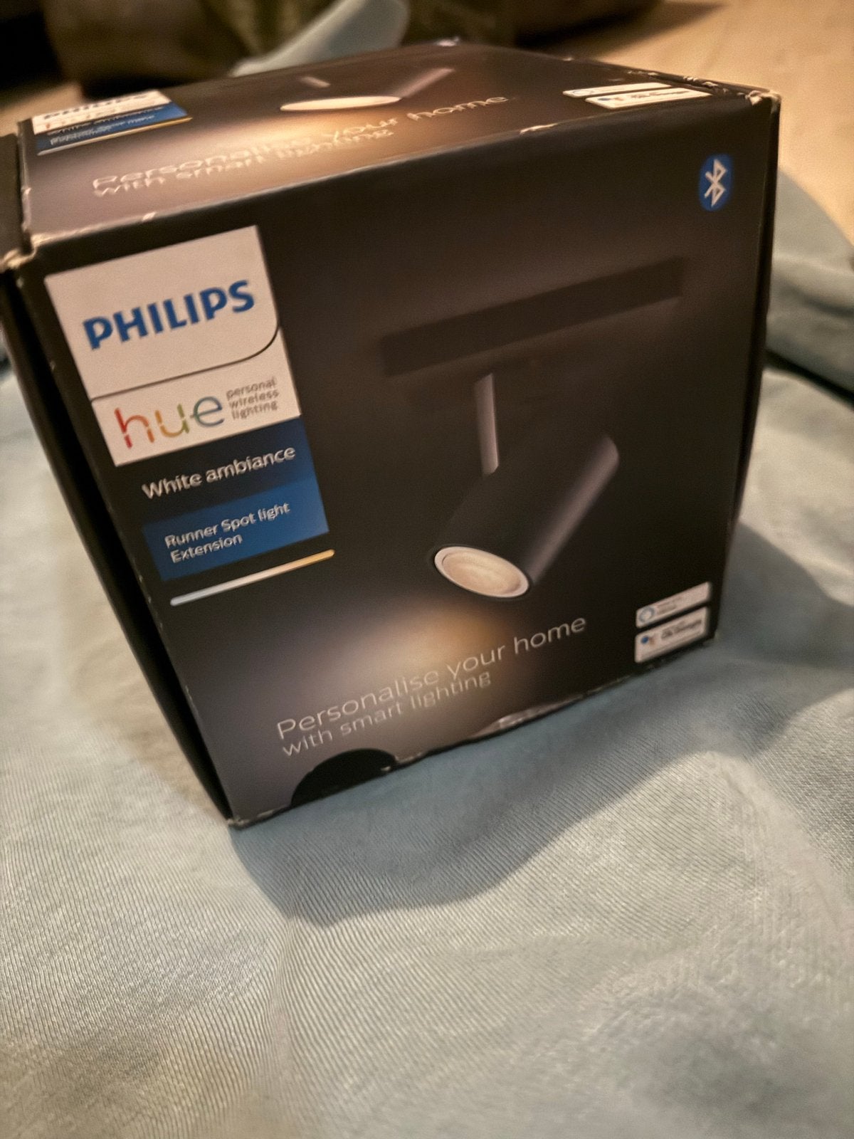 Philips Hue White Ambiance Runner Spot Light Extension, Metaal, Zwart, GU10, Ophalen of Verzenden