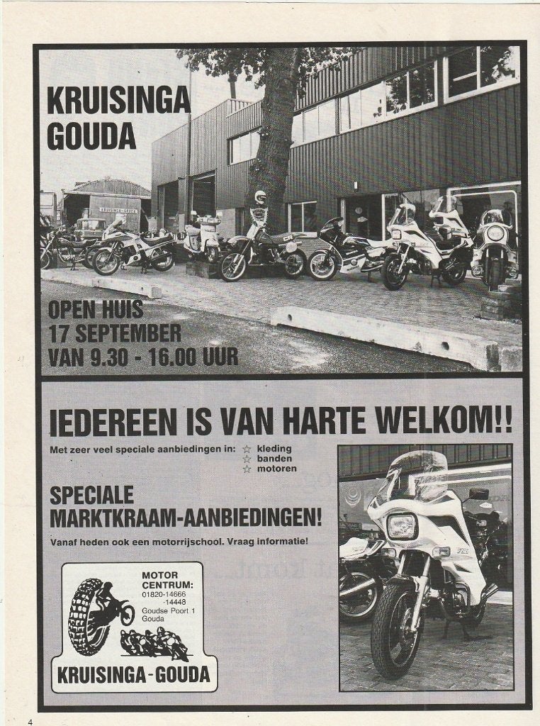 Retro reclame 1983 Kruisinga Gouda er is open huis, Verzenden, Overige typen