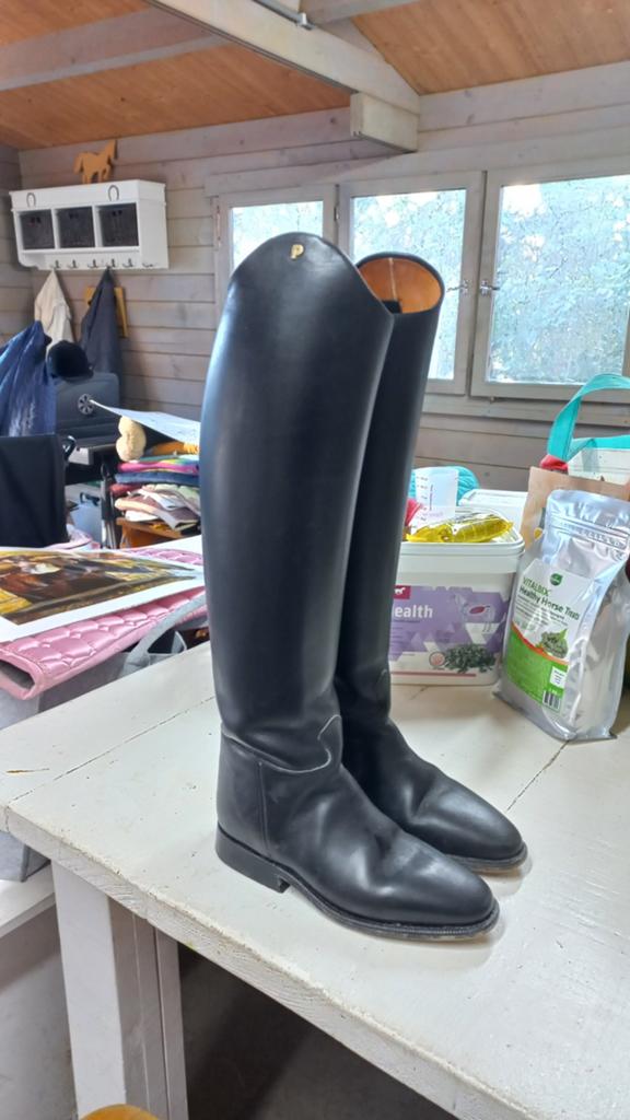 Petrie paardrijlaarzen mt 36 leer, Dieren en Toebehoren, Paardrijkleding, Ophalen of Verzenden, Zo goed als nieuw, Dressuur, Schoeisel