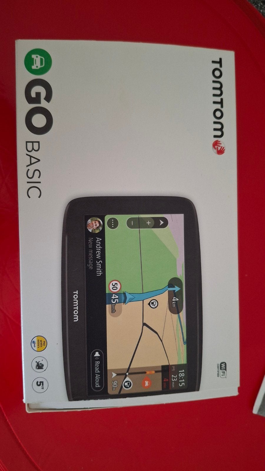 TomTom GO Basic GPS Navigatiesysteem -Als nieuw in doos, Ophalen, Zo goed als nieuw