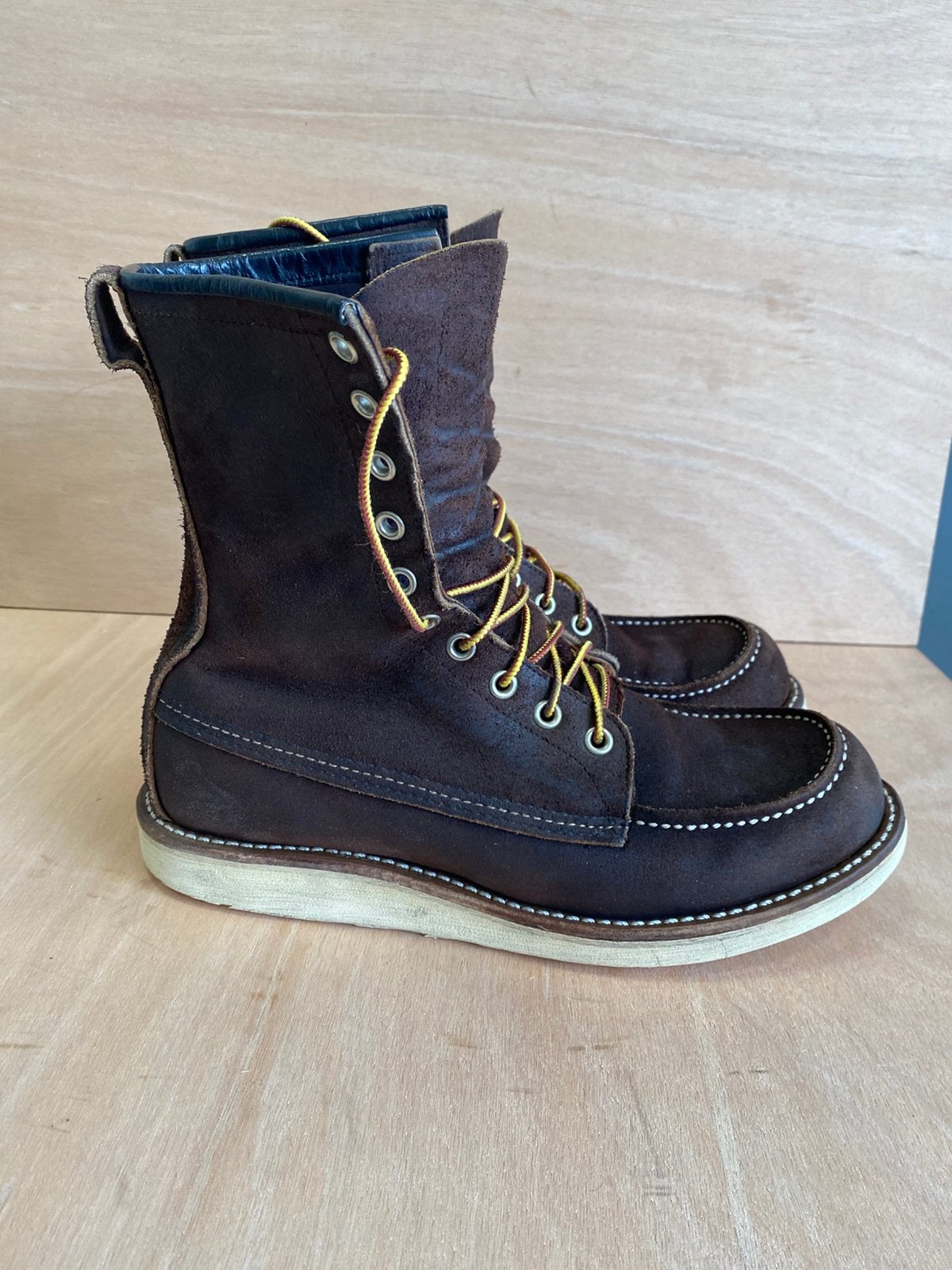 Red Wing 8120 8inch moc toe Java Muleskinner US7,5D/41, Kleding | Heren, Bruin, Boots, Ophalen of Verzenden, Gedragen