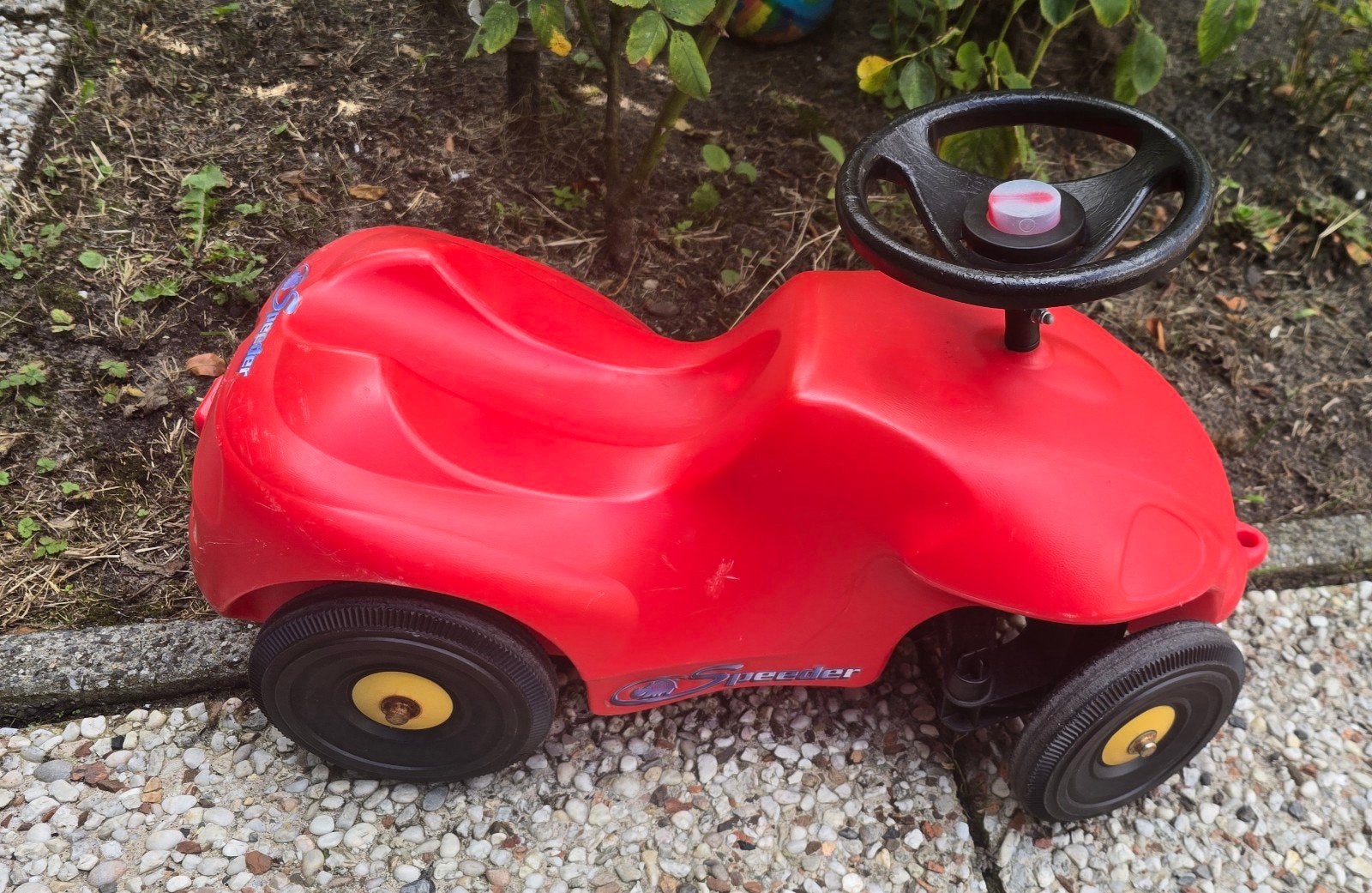 Rode loopauto voor uren speelplezier, Ophalen, Gebruikt, Loopvoertuig