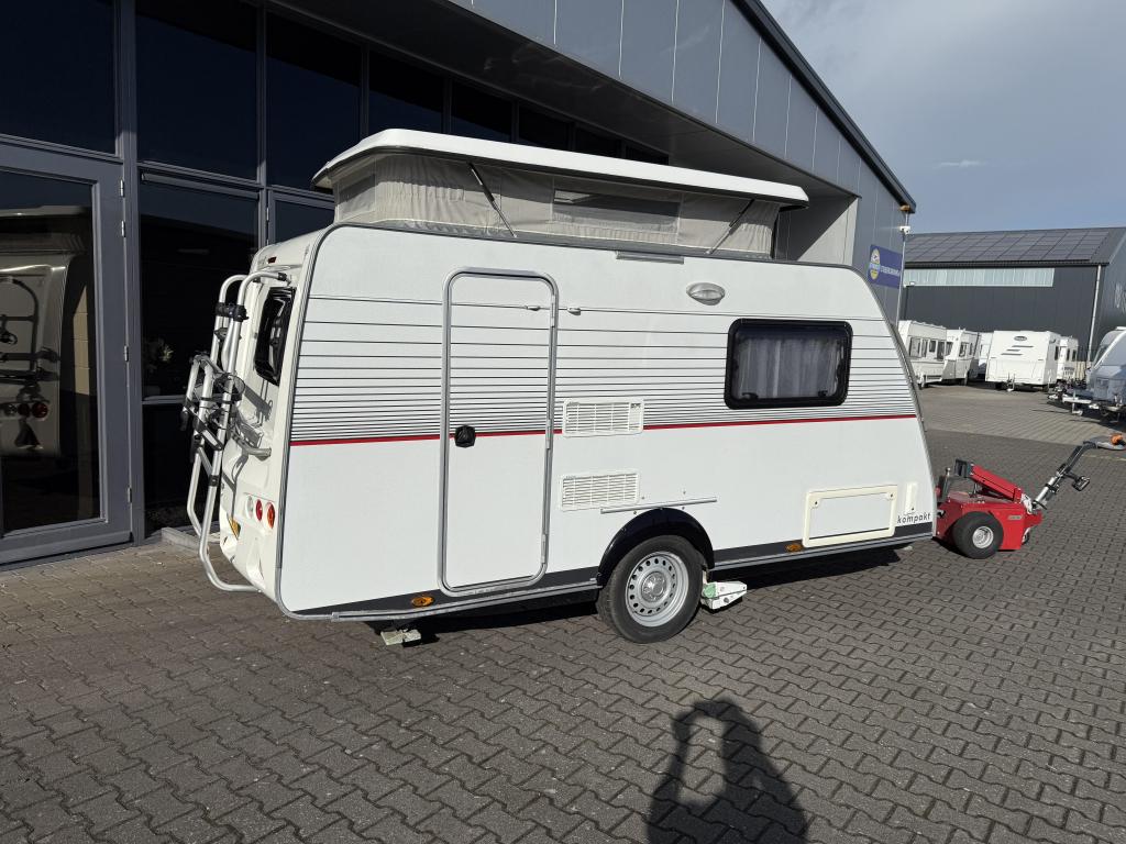 Kip Kompakt 37 EKV Langslaper + WC Hefdak 790KG BJ 2012, Caravans en Kamperen, Kip, Tot en met 2, Bedrijf, Treinzit