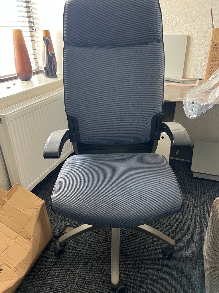 Bureaustoel, Ophalen, Gebruikt, Blauw, Bureaustoel