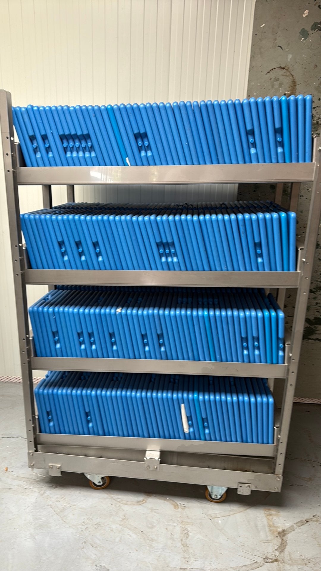 Grote partij koelelementen met RVS kar +/- 350 stuks., Ophalen, Gebruikt, Koel-accessoire