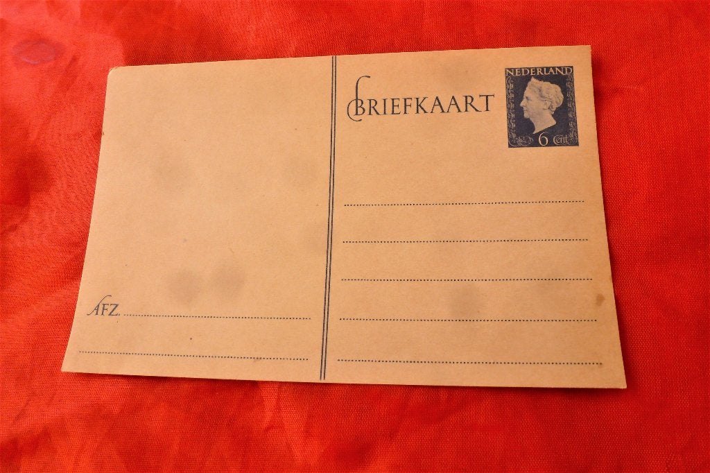 Postzegels - Nederland -  oude briefkaart 6 cent (485, Postzegels en Munten, Postzegels | Nederland, Ophalen of Verzenden, Na 1940