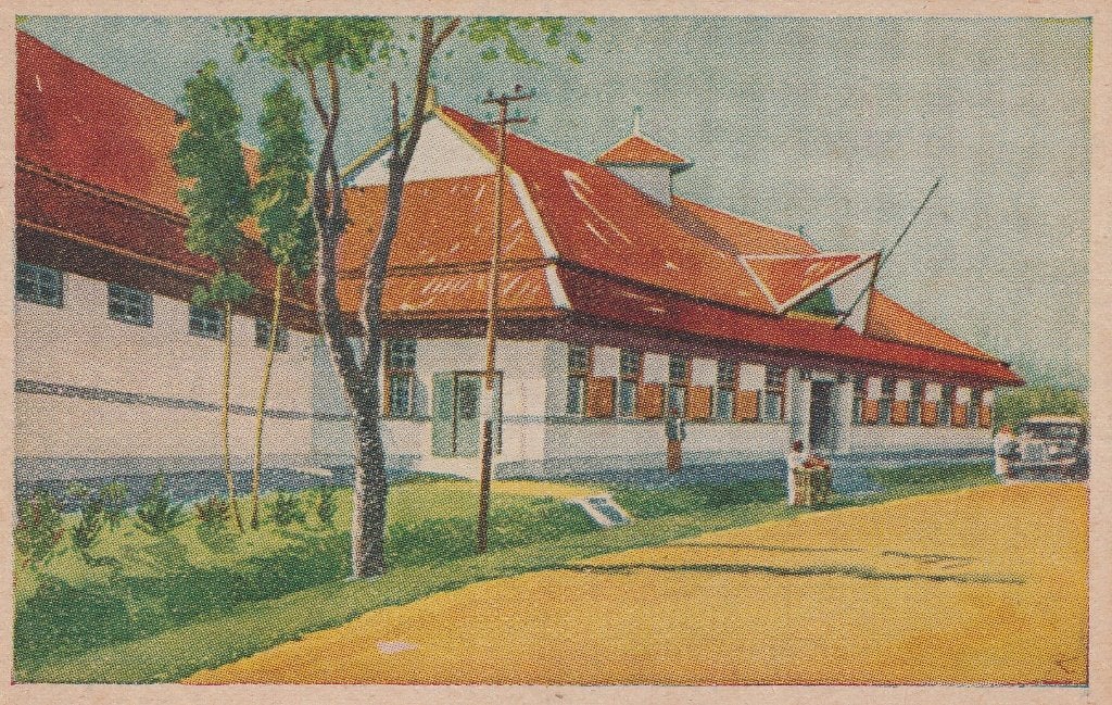 Java     Ziekenhuis in Modjowarno, Ophalen of Verzenden, 1940 tot 1960, Ongelopen, Buiten Europa