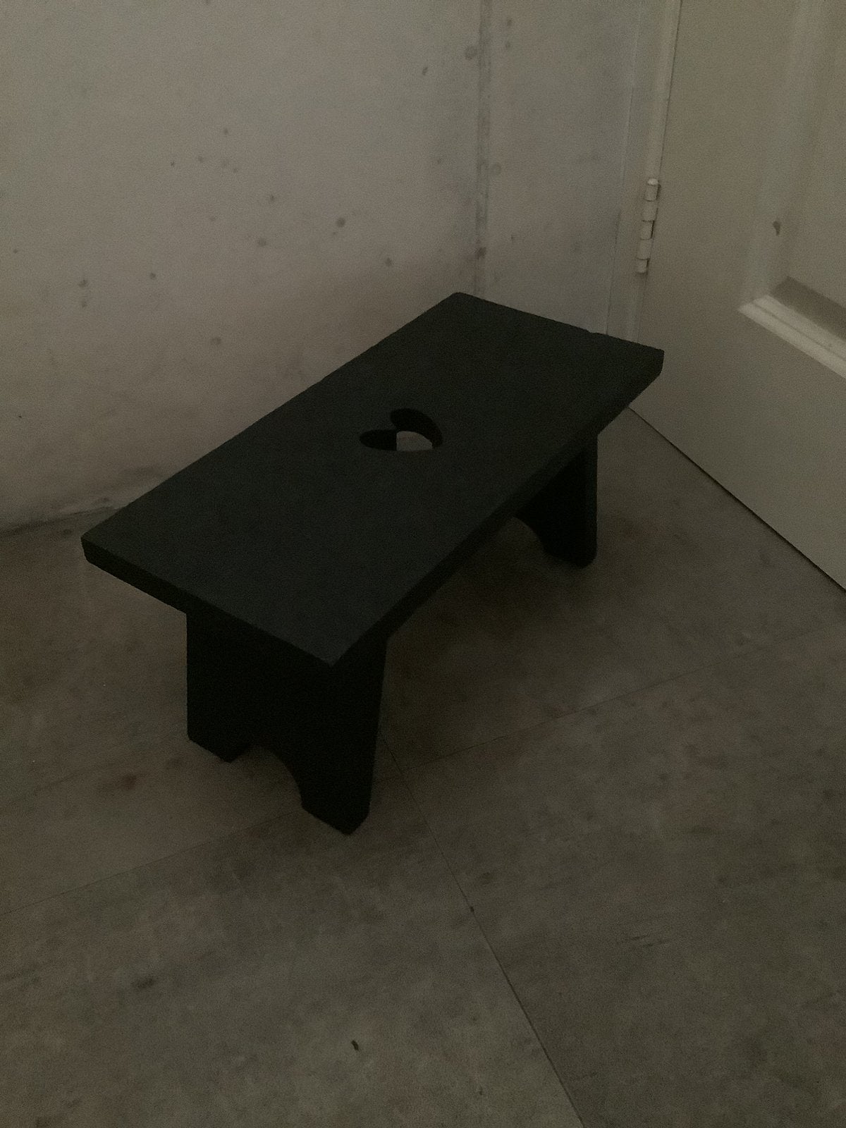 Krukje vensterbank krukje matzwart vintage stoer en sober, Huis en Inrichting, Ophalen, Zo goed als nieuw, Hout