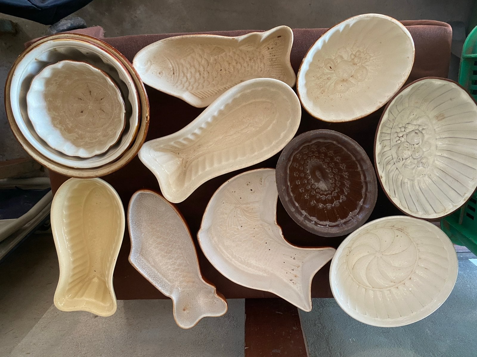 Vintage Keramische puddingvormen, Ophalen