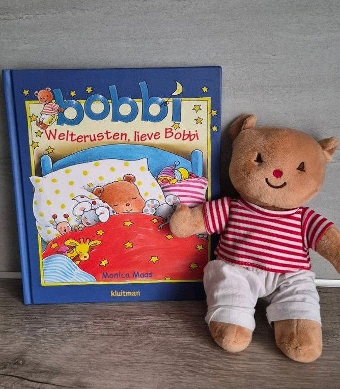 Bobbi Welterusten, lieve Bobbi XL formaat- (exl knuffel), Ophalen of Verzenden, Zo goed als nieuw, Monica Maas, 2 tot 3 jaar