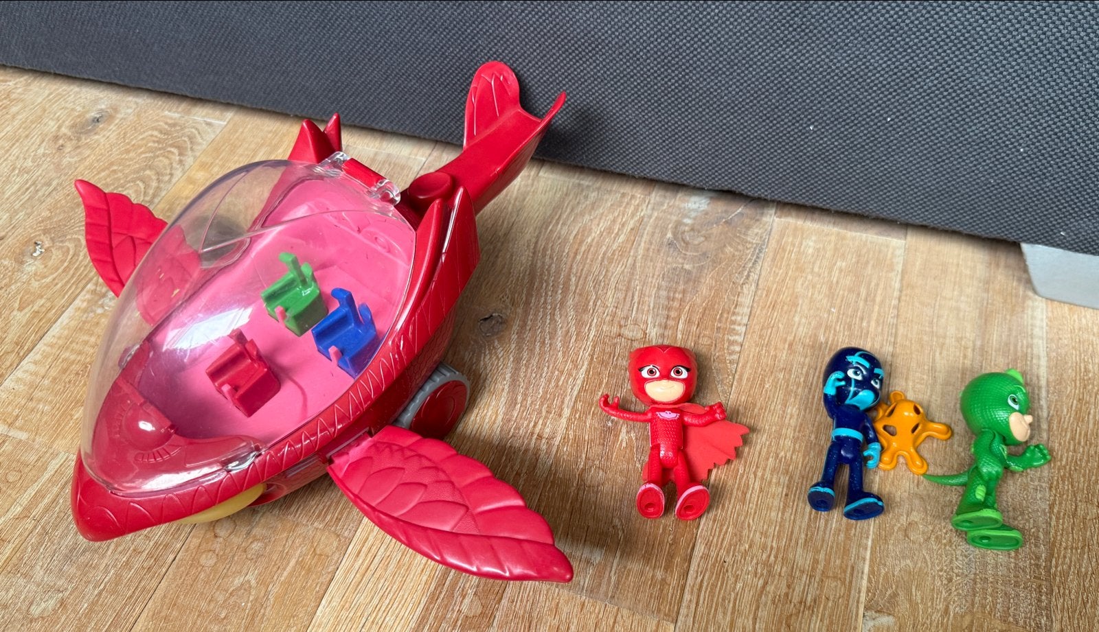PJ Masks PJ Masks Owlette Owl Glider met 3 figuren, Ophalen of Verzenden, Gebruikt
