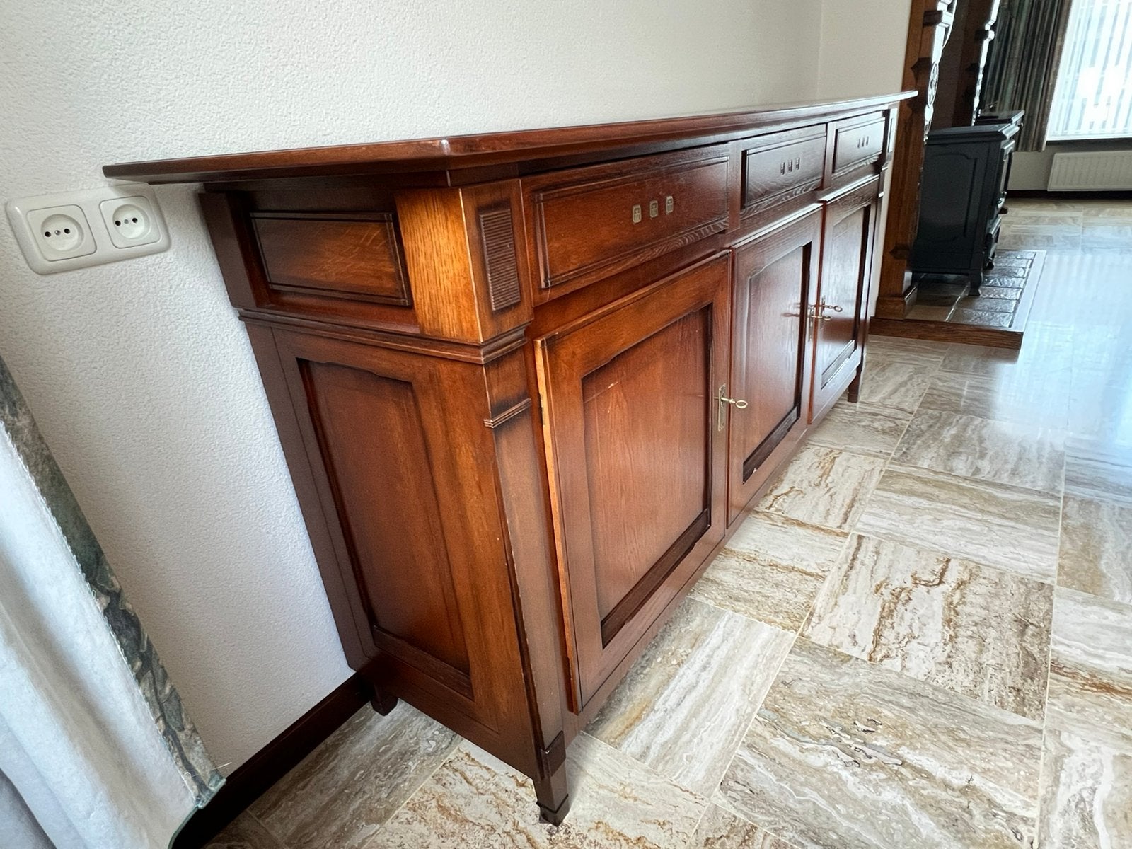 Dressoir kersenhout, Huis en Inrichting, Ophalen, Met deur(en), Klassiek, 150 tot 200 cm
