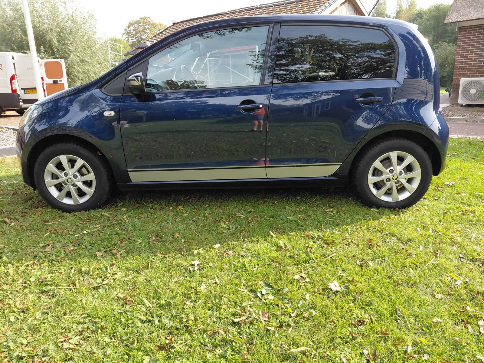 Skoda Citigo 1.0 T 44KW AUT 2014 Blauw, 5-deurs, Auto's, Euro 5, Stof, Zwart, 23 km/l