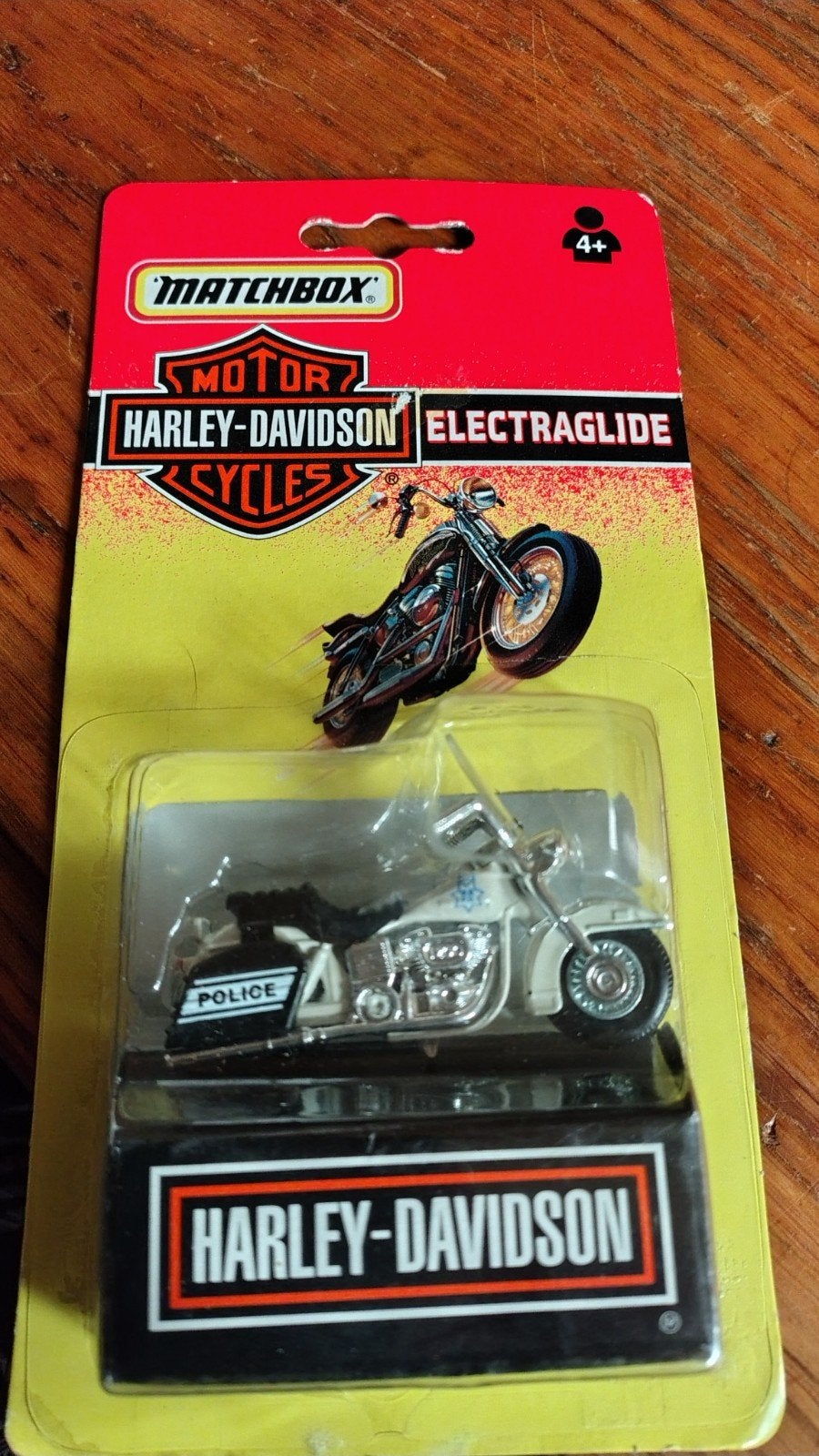 police Harley Davidson op blister 1992, Ophalen of Verzenden, Nieuw