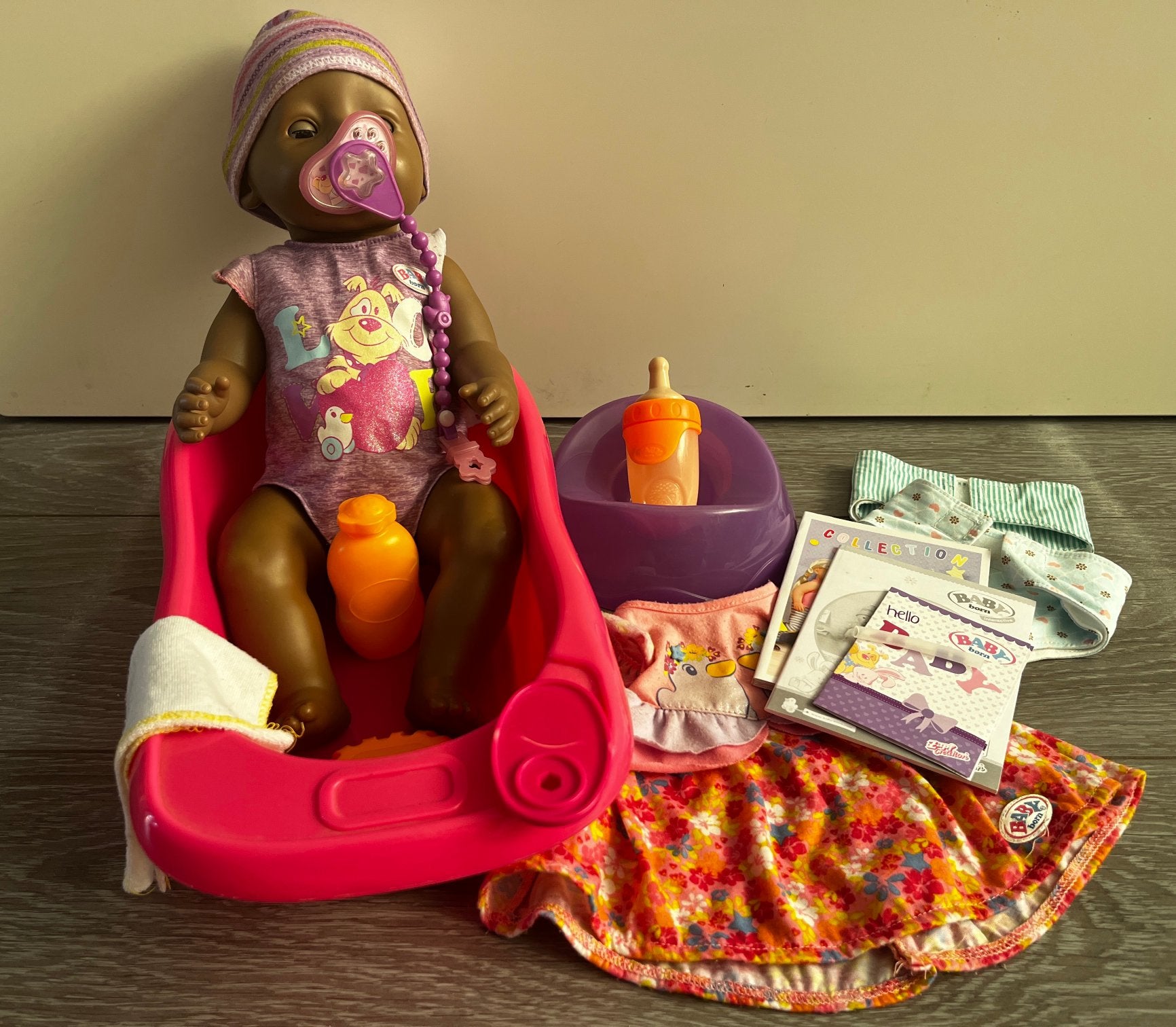 Babyborn set met extra accessoires, Ophalen of Verzenden, Gebruikt, Babypop