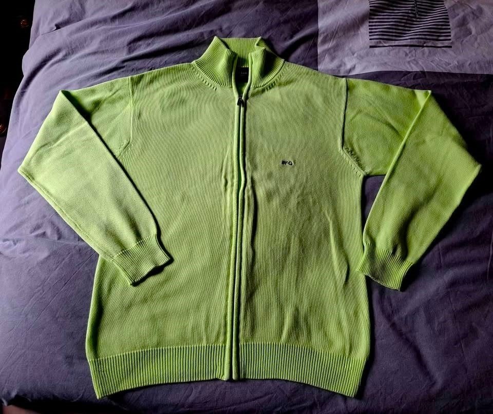 Mc Gregor, fris groene cardigan, katoen, heren, M/L, Kleding | Heren, Truien en Vesten, Ophalen of Verzenden, Zo goed als nieuw